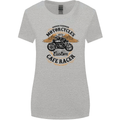Biker Custom Cafe Racer Motorbike Womens Wider Cut T-Shirt Sports Grey
