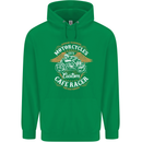 Biker Custom Cafe Racer Motorcycle Childrens Kids Hoodie Irish Green