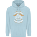 Biker Custom Cafe Racer Motorcycle Childrens Kids Hoodie Light Blue