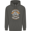 Biker Custom Cafe Racer Motorcycle Childrens Kids Hoodie Storm Grey