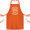 Biker Custom Cafe Racer Motorcycle Cotton Apron 100% Organic Orange