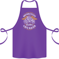 Biker Custom Cafe Racer Motorcycle Cotton Apron 100% Organic Purple