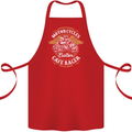Biker Custom Cafe Racer Motorcycle Cotton Apron 100% Organic Red