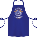Biker Custom Cafe Racer Motorcycle Cotton Apron 100% Organic Royal Blue