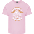 Biker Custom Cafe Racer Motorcycle Kids T-Shirt Childrens Light Pink