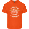 Biker Custom Cafe Racer Motorcycle Kids T-Shirt Childrens Orange