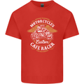 Biker Custom Cafe Racer Motorcycle Kids T-Shirt Childrens Red