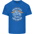 Biker Custom Cafe Racer Motorcycle Kids T-Shirt Childrens Royal Blue