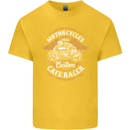 Biker Custom Cafe Racer Motorcycle Kids T-Shirt Childrens Yellow