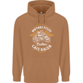 Biker Custom Cafe Racer Motorcycle Mens 80% Cotton Hoodie Caramel Latte