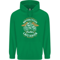 Biker Custom Cafe Racer Motorcycle Mens 80% Cotton Hoodie Irish Green
