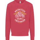 Biker Custom Cafe Racer Motorcycle Mens Sweatshirt Jumper Heliconia