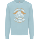Biker Custom Cafe Racer Motorcycle Mens Sweatshirt Jumper Light Blue