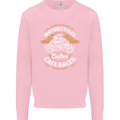 Biker Custom Cafe Racer Motorcycle Mens Sweatshirt Jumper Light Pink