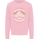 Biker Custom Cafe Racer Motorcycle Mens Sweatshirt Jumper Light Pink