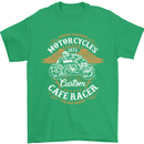 Biker Custom Cafe Racer Motorcycle Mens T-Shirt Cotton Gildan Irish Green