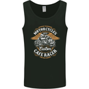 Biker Custom Cafe Racer Motorcycle Mens Vest Tank Top Black