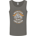 Biker Custom Cafe Racer Motorcycle Mens Vest Tank Top Charcoal