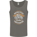 Biker Custom Cafe Racer Motorcycle Mens Vest Tank Top Charcoal