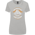 Biker Custom Cafe Racer Motorcycle Womens Wider Cut T-Shirt Sports Grey