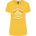 Biker Custom Cafe Racer Motorcycle Womens Wider Cut T-Shirt Yellow