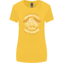 Biker Custom Cafe Racer Motorcycle Womens Wider Cut T-Shirt Yellow