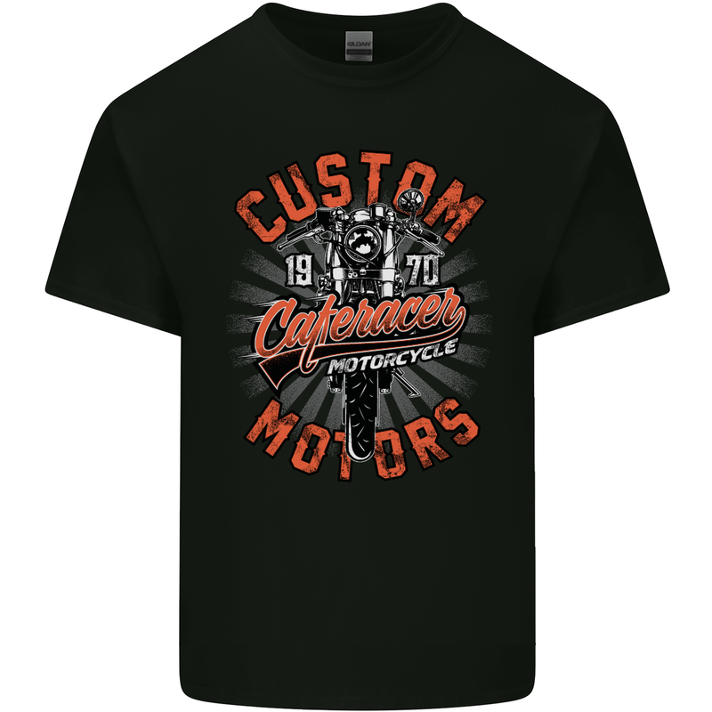 Biker Custom Cafe Racer Motors Motorbike Kids T-Shirt Childrens Black