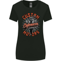 Biker Custom Cafe Racer Motors Motorbike Womens Wider Cut T-Shirt Black