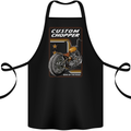 Biker Custom Chopper Motorbike Motorcycle Cotton Apron 100% Organic Black