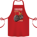 Biker Custom Chopper Motorbike Motorcycle Cotton Apron 100% Organic Red
