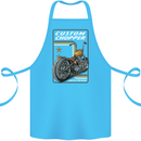 Biker Custom Chopper Motorbike Motorcycle Cotton Apron 100% Organic Turquoise
