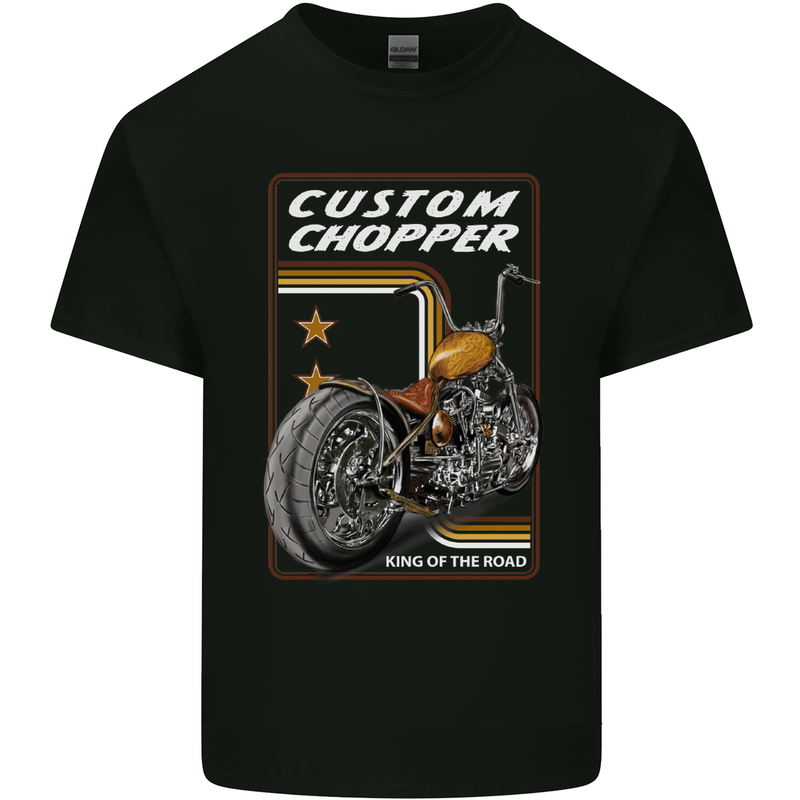 Biker Custom Chopper Motorbike Motorcycle Kids T-Shirt Childrens Black