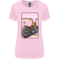 Biker Custom Chopper Motorbike Motorcycle Womens Wider Cut T-Shirt Light Pink