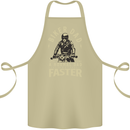 Biker Dad Fathers Day Motorbike Motorcycle Cotton Apron 100% Organic Khaki