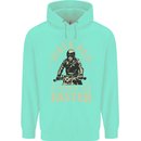Biker Dad Fathers Day Motorbike Motorcycle Mens 80% Cotton Hoodie Peppermint