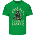 Biker Dad Fathers Day Motorbike Motorcycle Mens Cotton T-Shirt Tee Top Irish Green