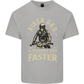 Biker Dad Fathers Day Motorbike Motorcycle Mens Cotton T-Shirt Tee Top Sports Grey