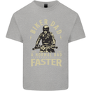 Biker Dad Fathers Day Motorbike Motorcycle Mens Cotton T-Shirt Tee Top Sports Grey