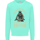 Biker Dad Fathers Day Motorbike Motorcycle Mens Sweatshirt Jumper Peppermint