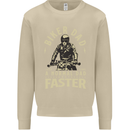 Biker Dad Fathers Day Motorbike Motorcycle Mens Sweatshirt Jumper Sand