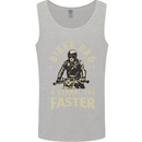 Biker Dad Fathers Day Motorbike Motorcycle Mens Vest Tank Top Sports Grey