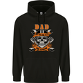 Biker Dad the Man Myth Legend Funny Mens 80% Cotton Hoodie Black