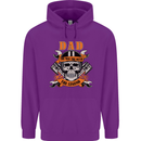 Biker Dad the Man Myth Legend Funny Mens 80% Cotton Hoodie Purple