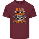Biker Dad the Man Myth Legend Funny Mens Cotton T-Shirt Tee Top Maroon
