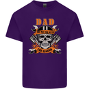 Biker Dad the Man Myth Legend Funny Mens Cotton T-Shirt Tee Top Purple