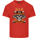 Biker Dad the Man Myth Legend Funny Mens Cotton T-Shirt Tee Top Red