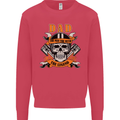 Biker Dad the Man Myth Legend Funny Mens Sweatshirt Jumper Heliconia