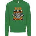 Biker Dad the Man Myth Legend Funny Mens Sweatshirt Jumper Irish Green