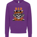 Biker Dad the Man Myth Legend Funny Mens Sweatshirt Jumper Purple