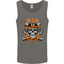 Biker Dad the Man Myth Legend Funny Mens Vest Tank Top Charcoal
